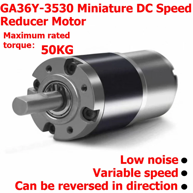 GA36Y-3530 Direct-flow Planetary Gear Reducer Motor 12V/24V, Adjustable-speed Motor