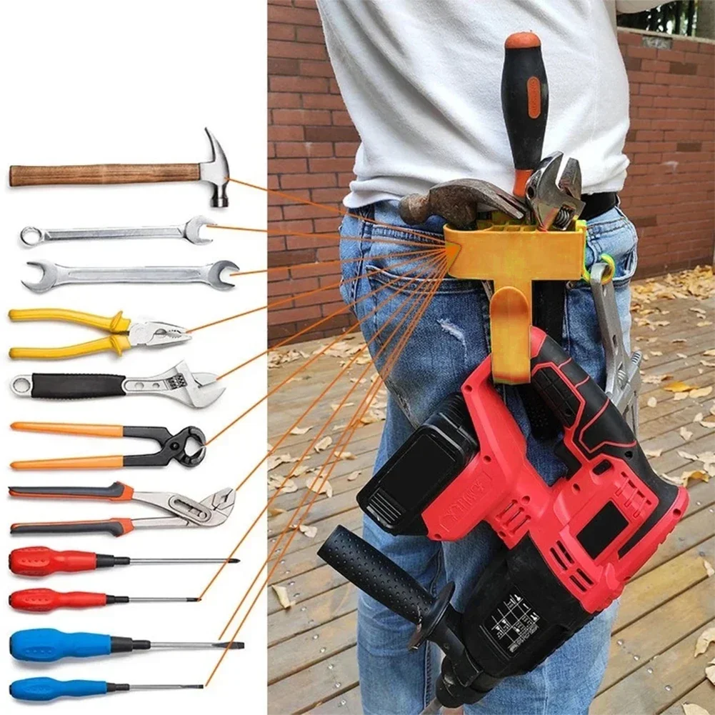 Hardware Tool Bags Electrician Tool Holder Belt Professional Eletric Drill Clip Tools Bag Waist Pocket Plastic Waist Tools Hook