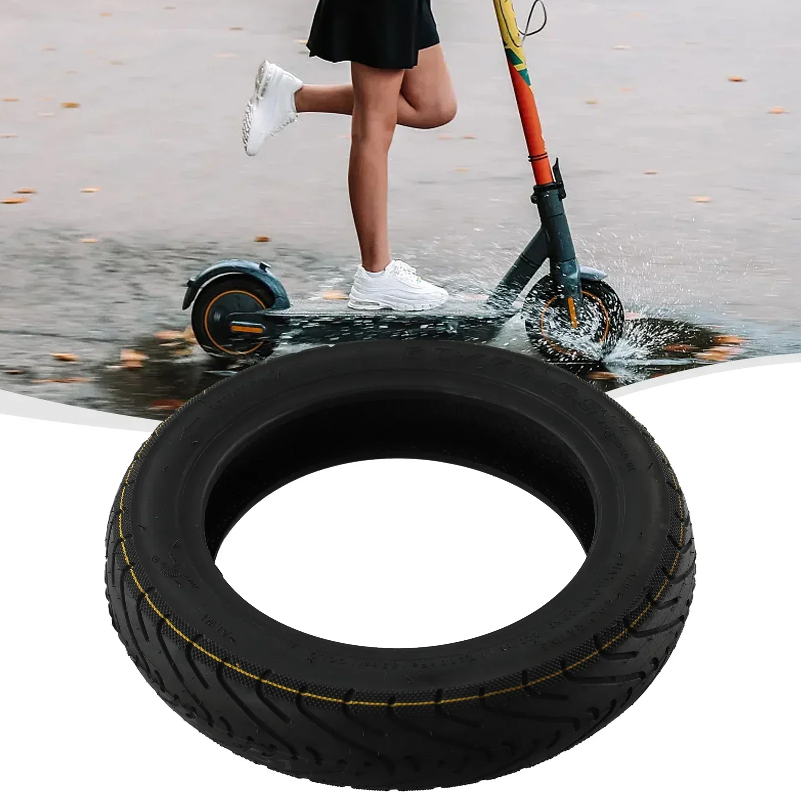 

1pc 10 Inch 60/70-6.5 Tubeless Tyre For Ninebot Max G30/G30E/G30LP Electric Scooter 10inch Explosion-Proof Hollow Tyre