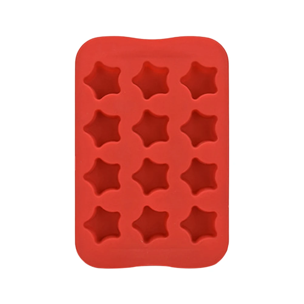 

Chocolate Mold Cavities Ice Making Tray Cube Heart-shaped Red Cubes Maker Trays Easy to Clean