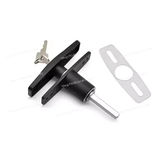 

Black Pop-Up T Handle Lock with Washer Threadless for Truck Bed Cover Camper Top Clockwise Operation