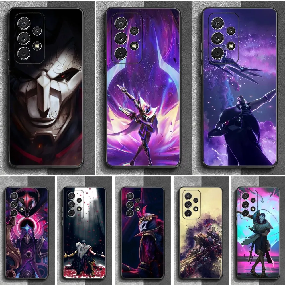 L-LOL K-Khada Jhin V-Virtuoso Phone Case For Samsung S24,23,22,30,21,10,9,Ultra,Plus,Lite,FE,Soft Silicone Black Cover