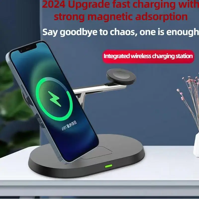 Magnet Wireless Charging Station Wireless Charger Fast Charging Multi-Functional Charging Station Charger Dock