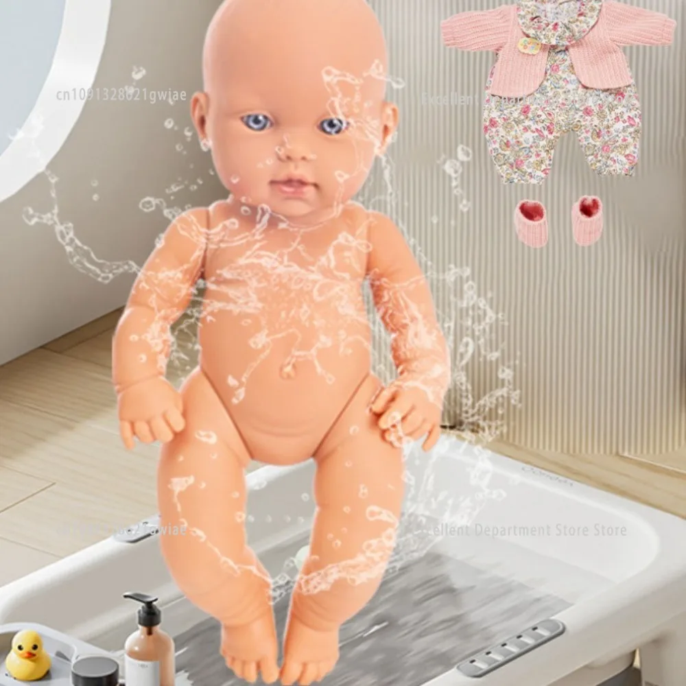Bambola rinata in gomma per tutto il corpo da 30 cm con pelle dipinta Lavabile Soft Touch Neonato Ragazza Bambola in silicone Giocattolo Regalo di compleanno per bambini