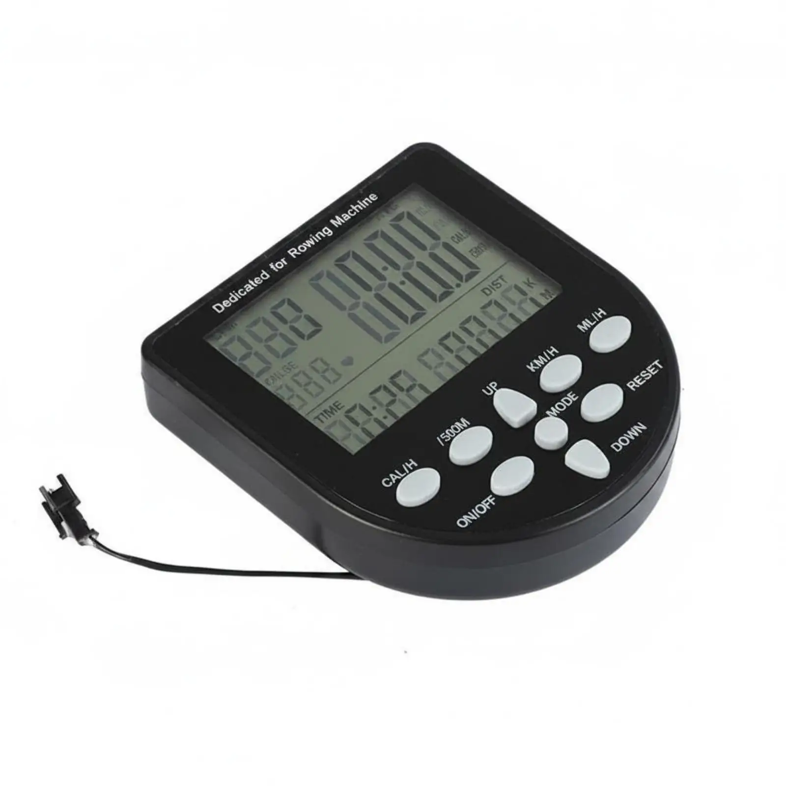 Rowing Machine Monitor ABS Console with Stroke Rate Pace Speed Display for Sports Rowing Machine with Screen