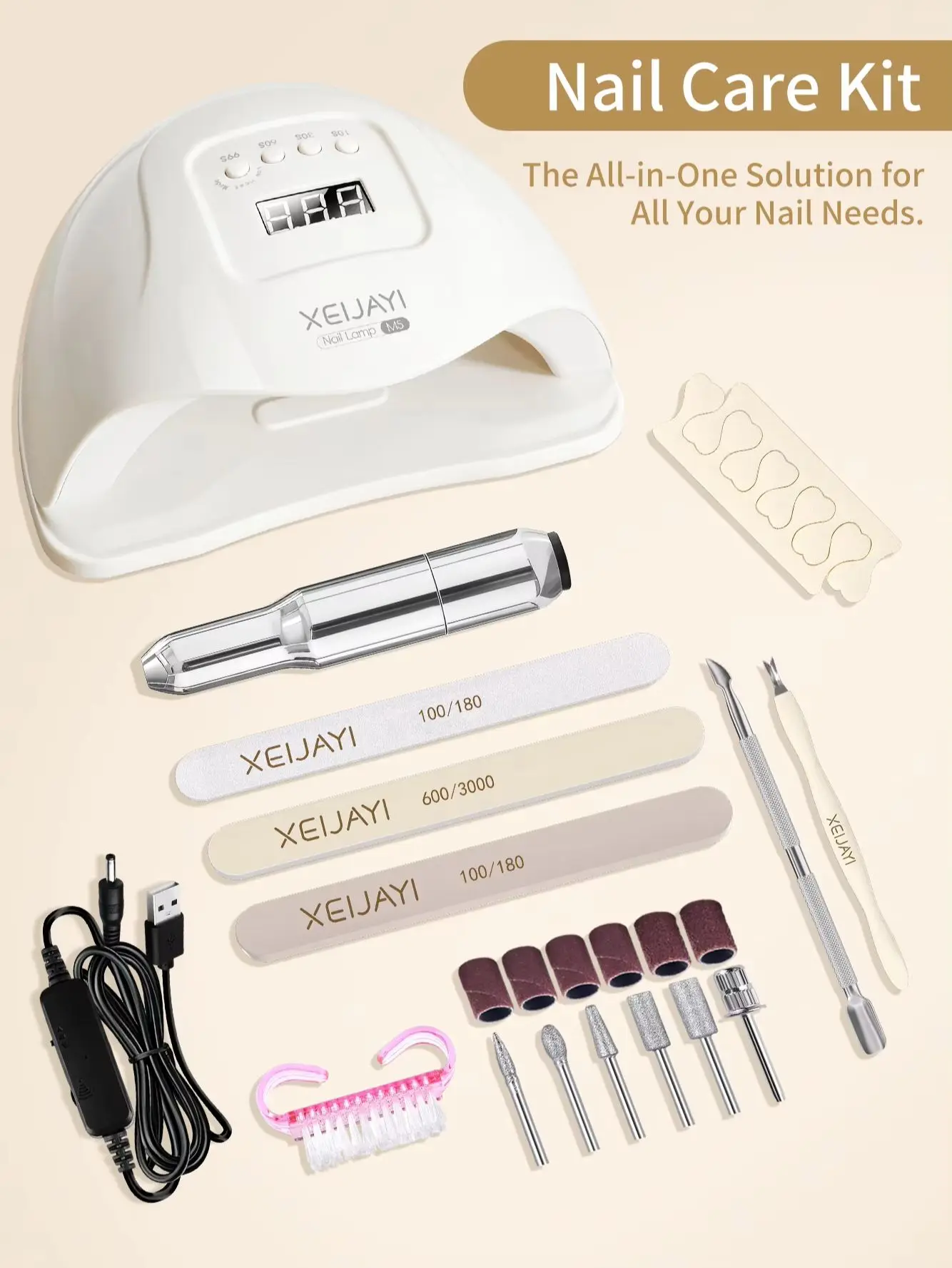

White UV LED Nail Lamp 24 Lamp Beads Professional Nail Dryer Gel Polish Light And Electric Portable Nail remover