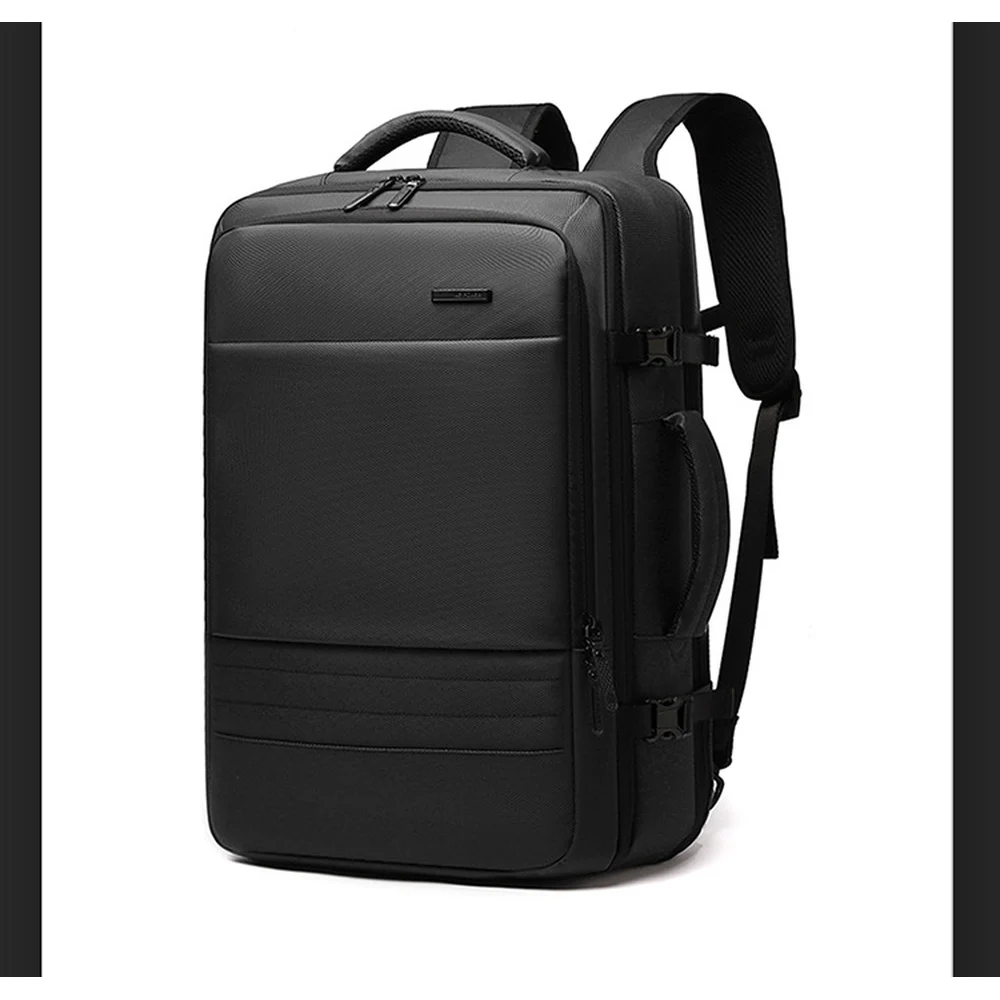 CFUN YA Men Expandable 15.6 Inch Laptop Backpack with Padded Shoulder Straps Luggage Sleeve and Water Resistant Nylon for Travel