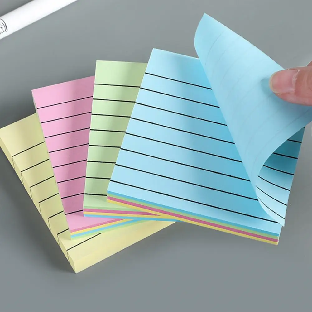 Office Supplies Color Index Cards 400 Sheets Sticky Notes Set with Great Stickiness Smooth Writing Solid Color for Office