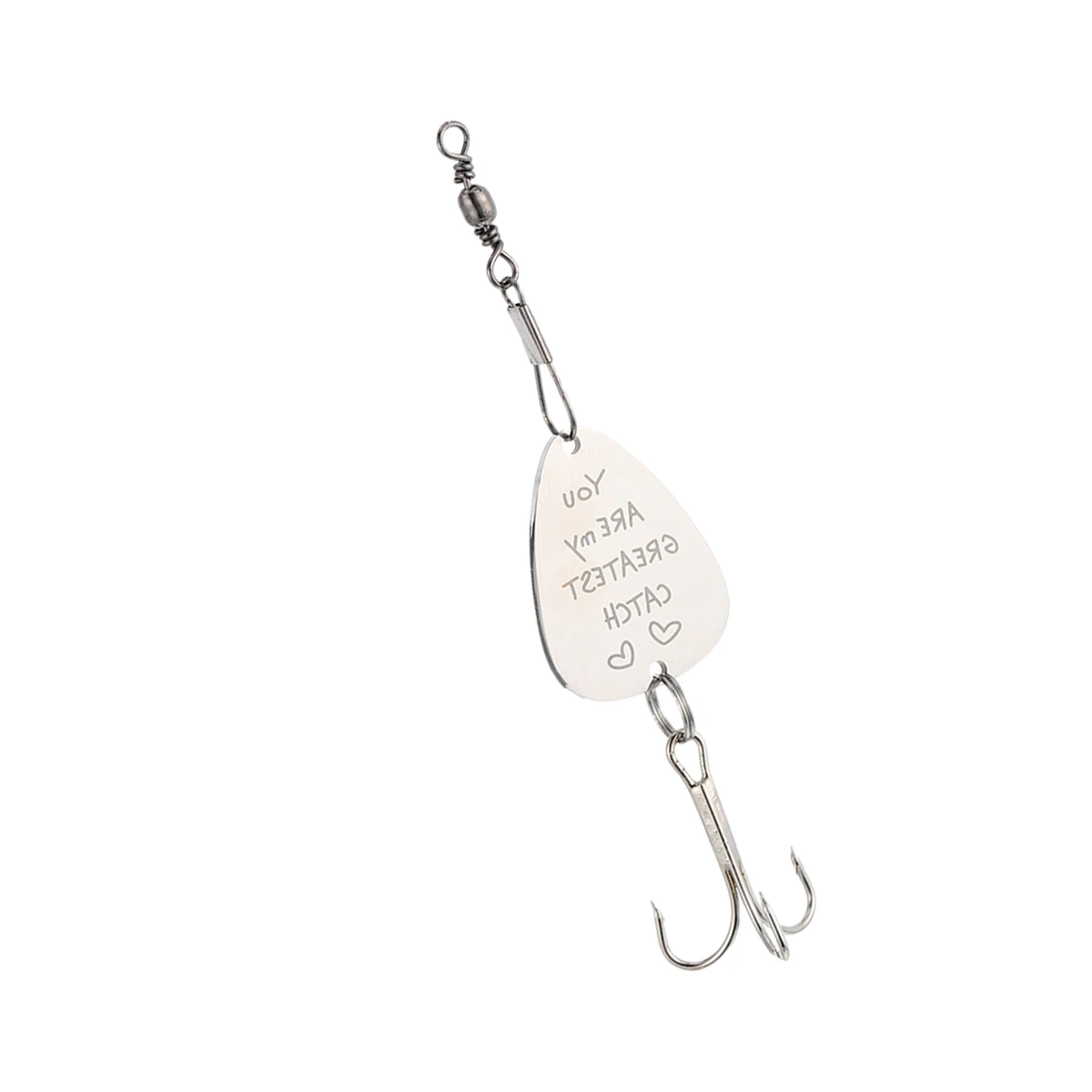 

Fish Hook Keychains Gifts Engraved Fishing Lure Hook Durable Bag Decoration Practical Everyday Use Car House Keys