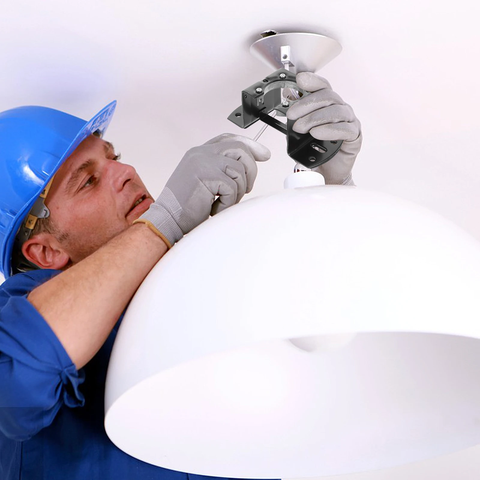 

Ceiling Fan Accessories Mounting Bracket Installation Parts Electric Adapter Kit for Fans with Universal Compatibility