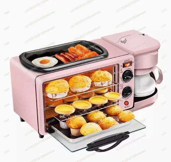 Breakfast Maker Household 3-in-1 Multipurpose Toaster, Sandwiches, Electric Oven, Appliances