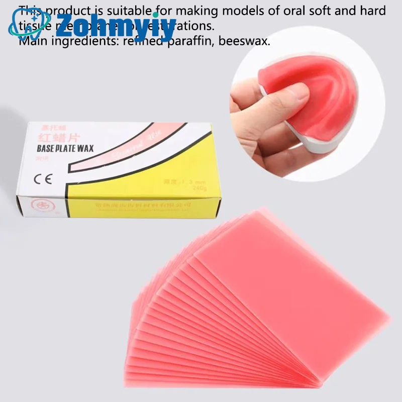 

15Pcs/box Dental Lab Base Plate Soft Hard Red Dental Wax Sheets Dental Supply Teaching Model Dentistry Auxiliary Material