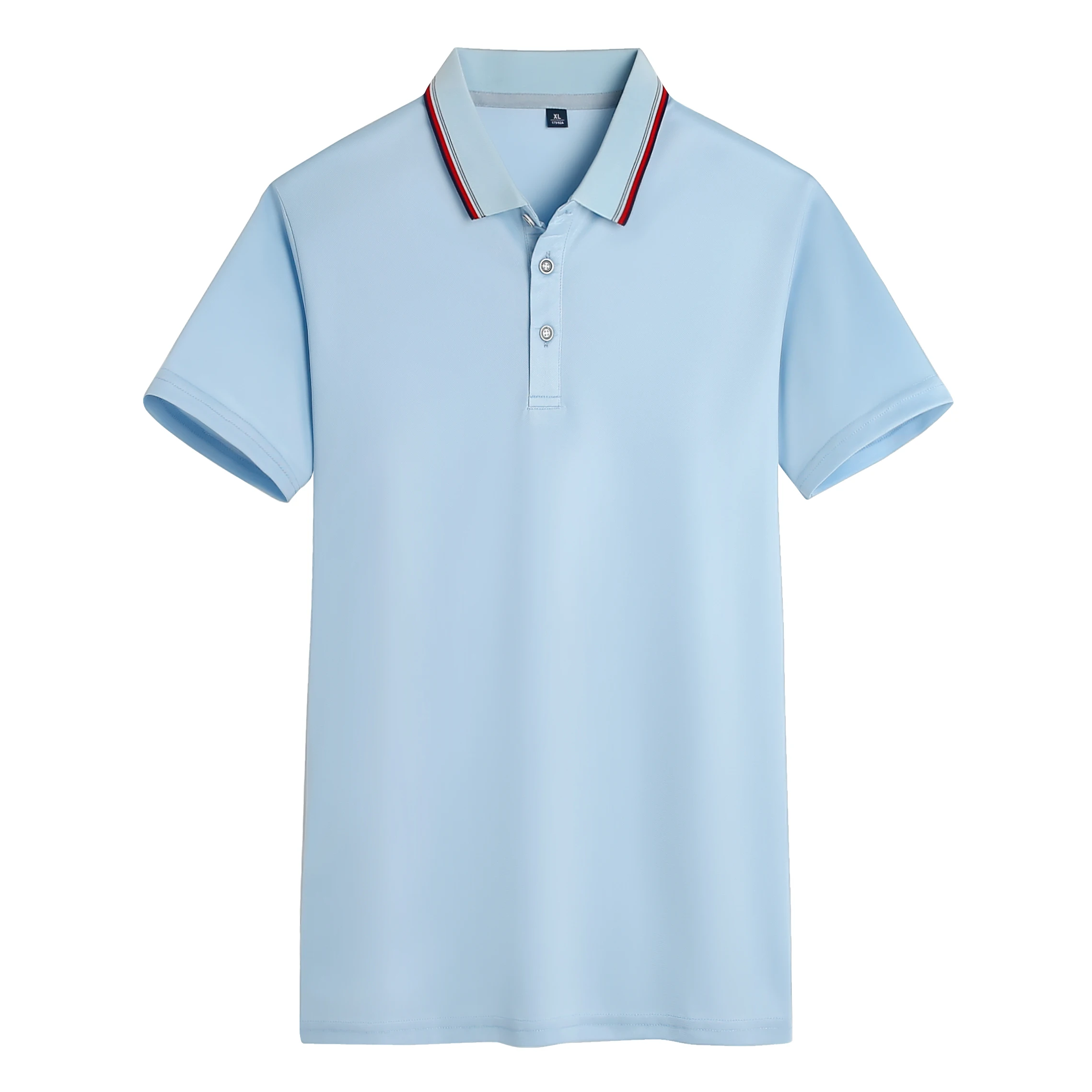 New Men's T-shirt Classic Short sleeved Polo Shirt Summer Top Casual T-shirt Button Lapel Super Large S-3XL Casual Polo Shirt
