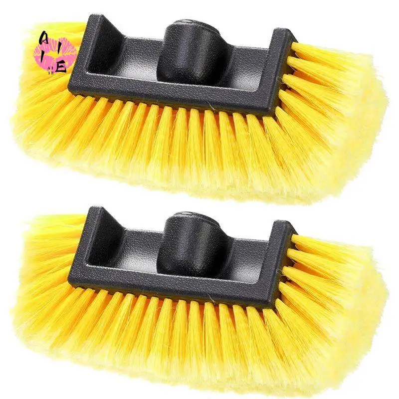 

A11E-Car Wash Brush Head, Car Wash Scrubber With Soft Bristle, Exterior Vehicle Wash Equipment For Auto RV Truck Boat Campers