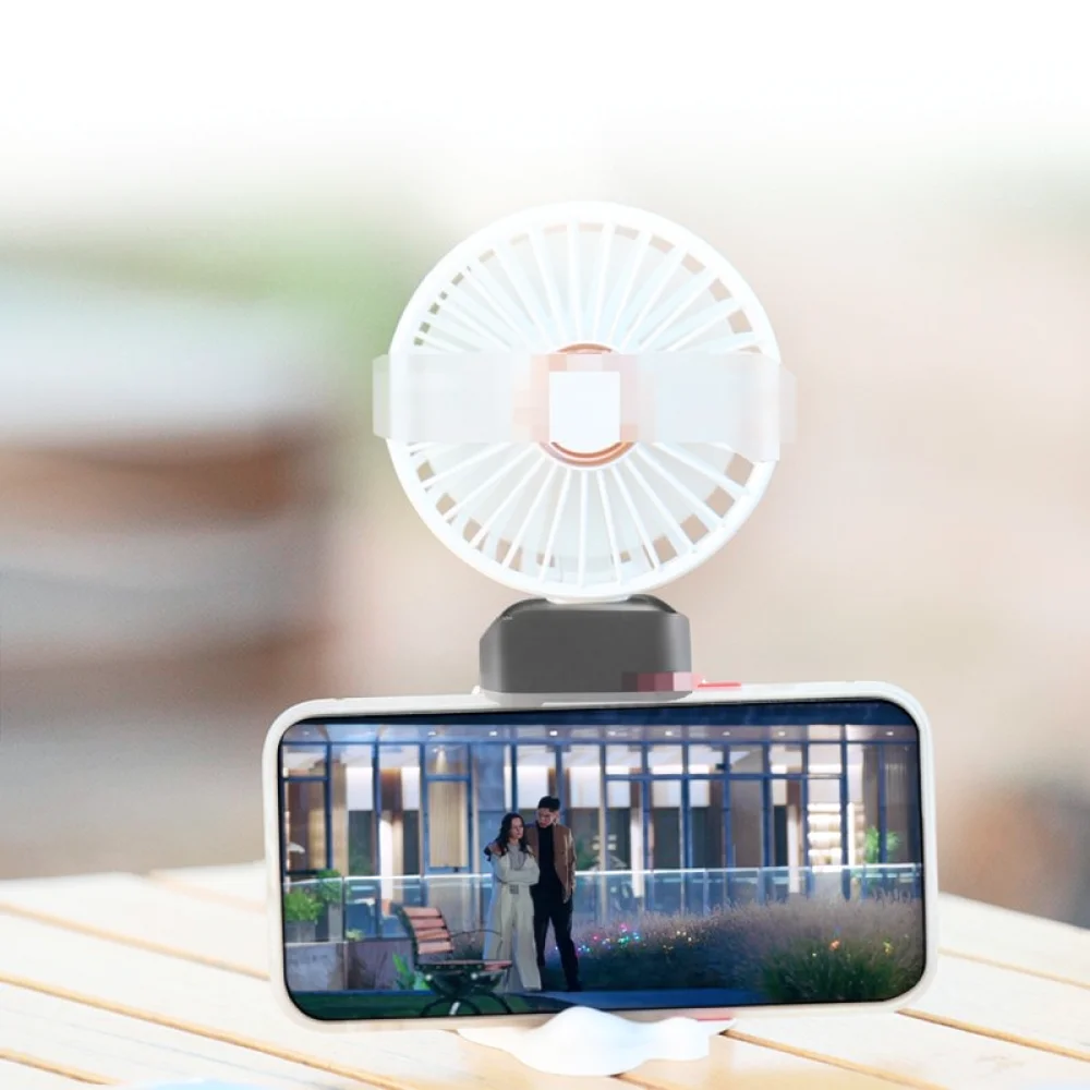Portable USB Handheld Fan Rechargeable Mini Blower Folding Desktop Cooler Silent Cooling Tool For Office Travel Home