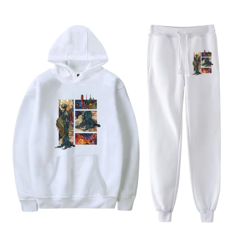 Zedd Descensus Hoodies Pants Sets Merch For Men/Women Sweatshirt Pants Two Piece Set Cosplay Hooded Streetwear