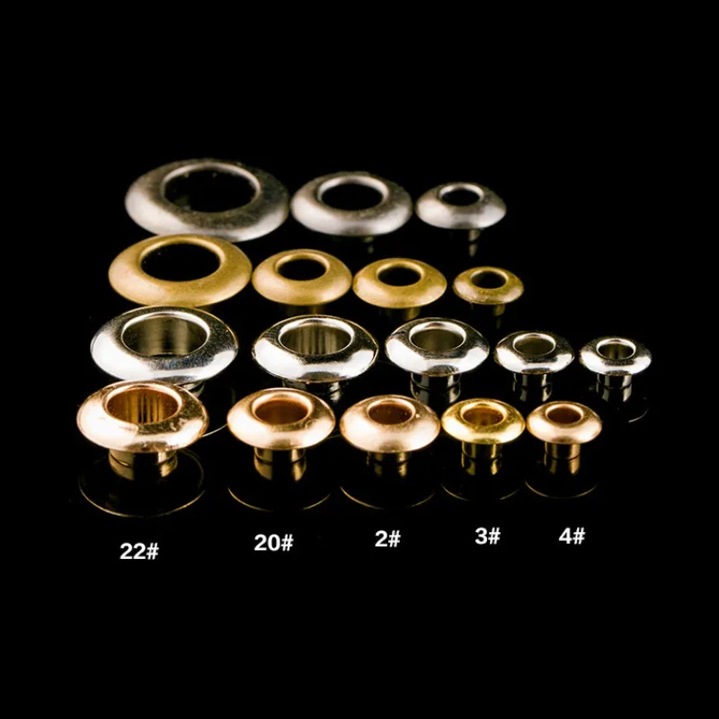 2#-26# Eyelets Grommet Ring With Washer Multicolor For Scrapbooking Shoes Belt Cap Bag Tags Clothes DIY Leathercraft Rivet