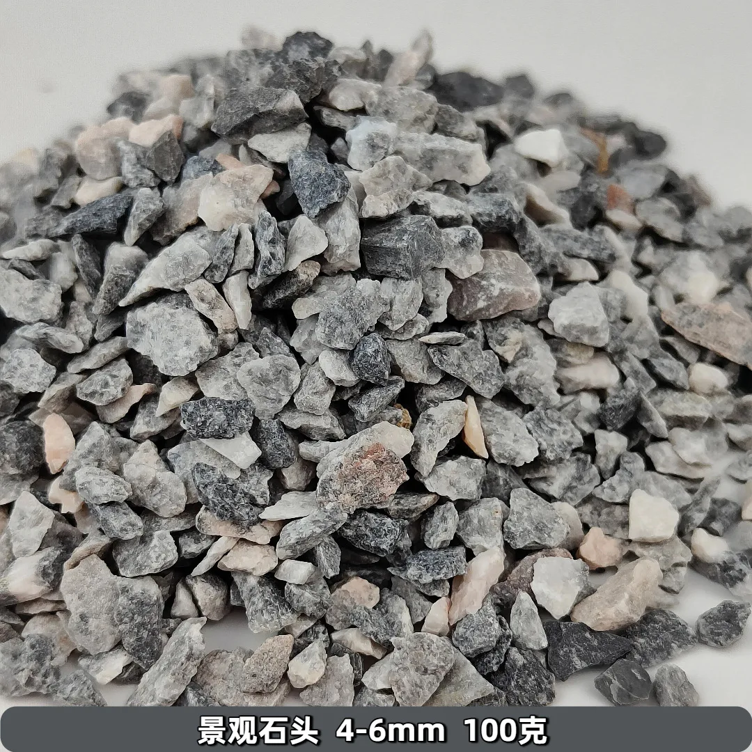 100 جرام أحجار المناظر الطبيعية 0.5-6 مللي متر أحجار صغيرة نموذج أطقم لتقوم بها بنفسك قطار المسار المشهد المواد اليدوية طاولة الرمل ديوراما اكسسوارات