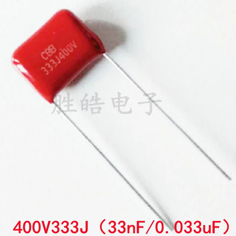 

10piece Good Quality 400V333J High Quality 5% 0.033UF Pitch 10mm New 33NF 400V 333 333J CBB Polypropylene Film Capacitor DIP