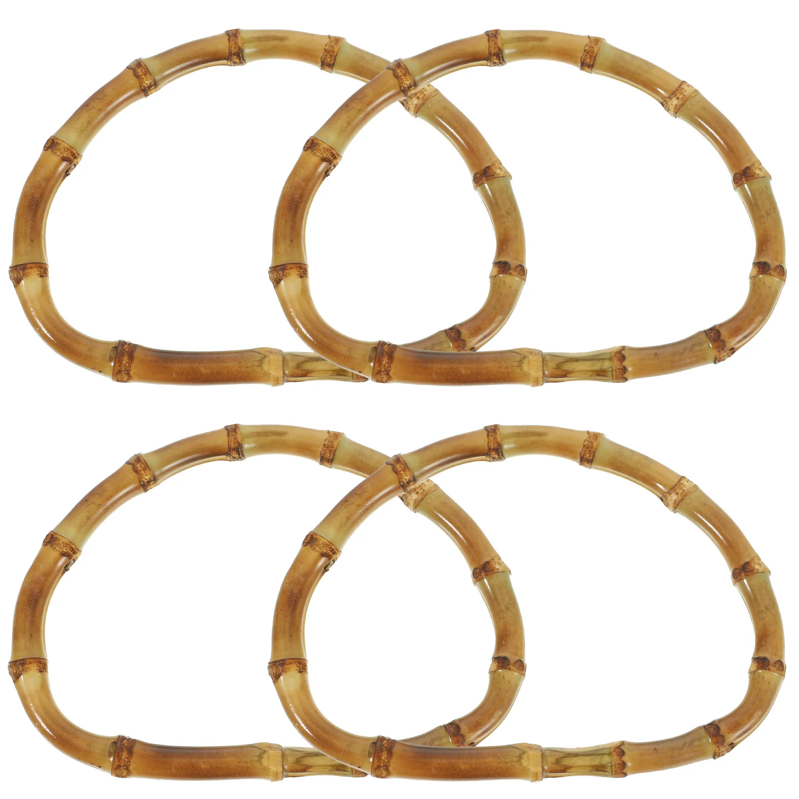 مقابض حقيبة اليد حمل حقيبة عدة مقبض الحرفية الشماعات اليدوية إطار الخيزران محفظة صنع لوازم الصلبة حقيبة مقابض جزء #5