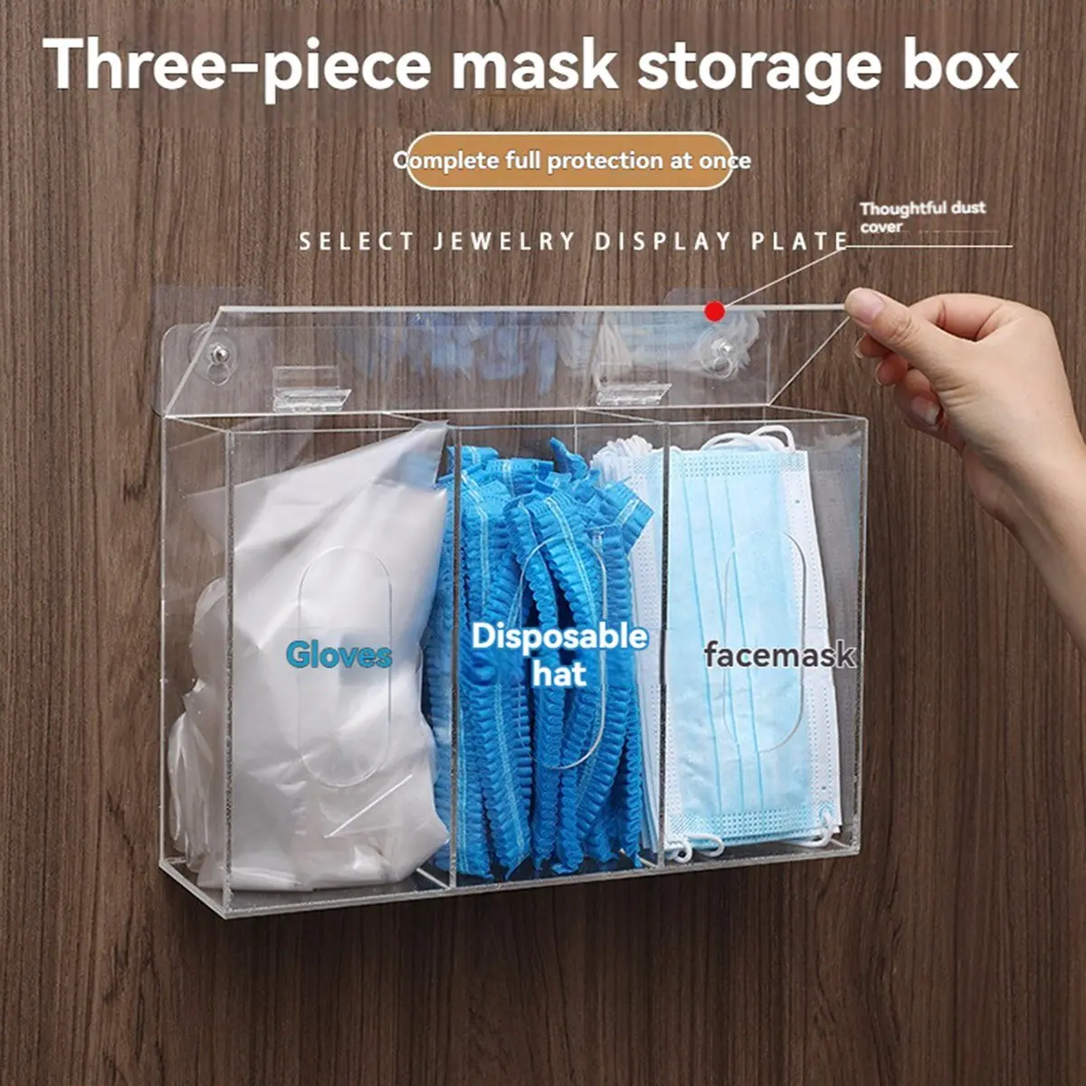 at33-acrylic-gloves-dispenser-holder-station-organizer-wall-mount-glove-rack-for-mask-earplugs-beard-shoe-covers-restaurant