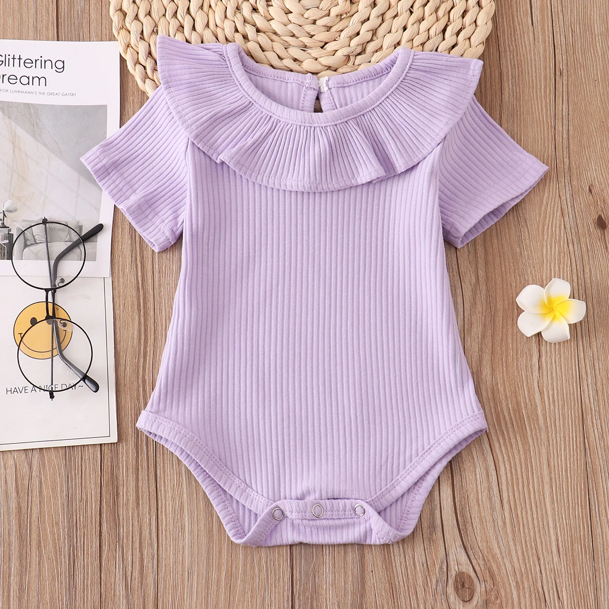 Newborn Baby Girl Romper Bebe Body Suit 0-2Y 2023 Spring Fall Candy Ruffles Infant Clothes Outfits