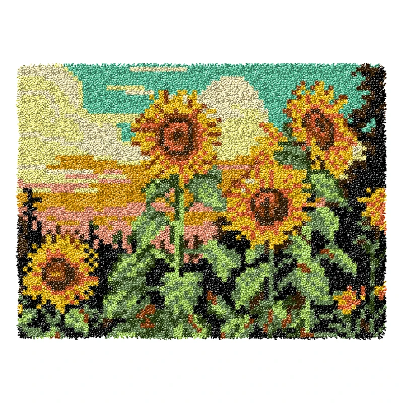 عيد الميلاد الحيوانات هوك البساط عدة البساط صنع عدة التطريز السجاد مجموعة للسجاد المبتدئين السجاد صنع أداة Precut الكروشيه الهدايا