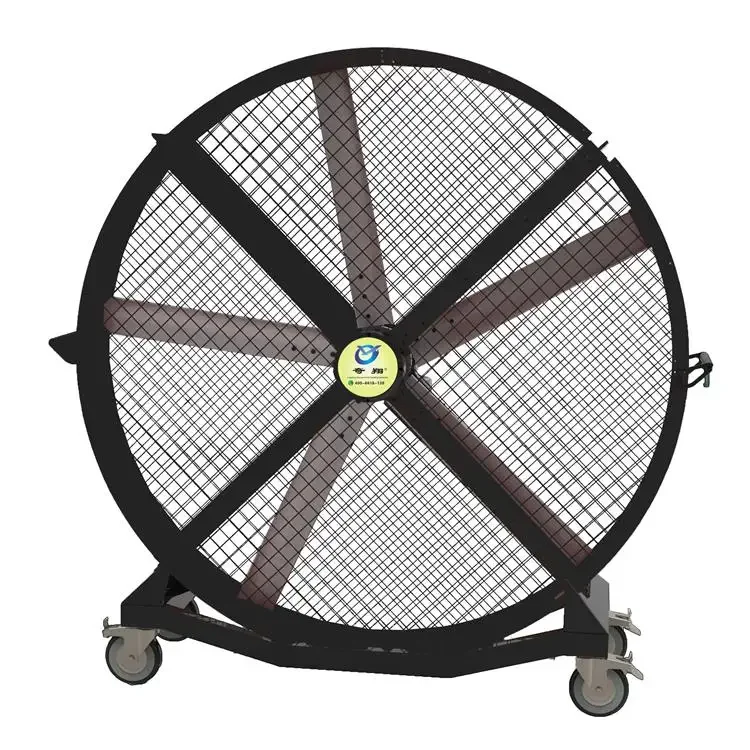 QIXIANG FANS 2m 750W Waterproof Electric Big Industrial Portable HVLS Wheel Stand Fan for Large Space