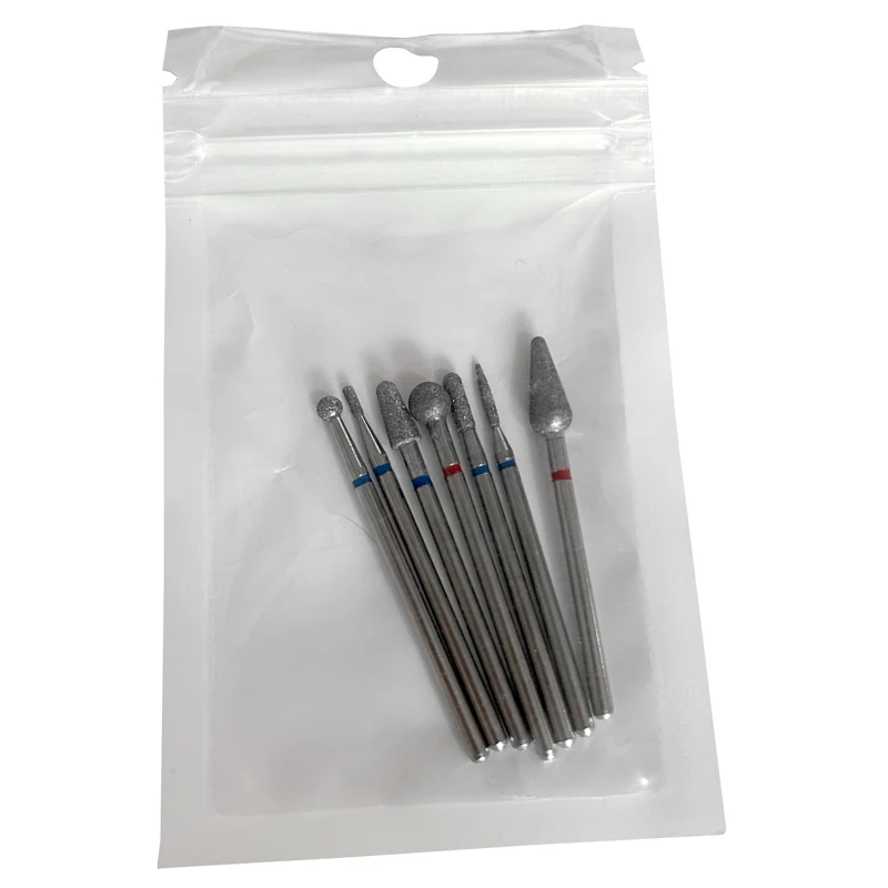 7-teiliges Nagelbohrer-Set mit Diamantfräsern für Maniküre-Zubehör, Pediküre, elektrische Nagelmaschine, Nagelbit-Fräswerkzeuge