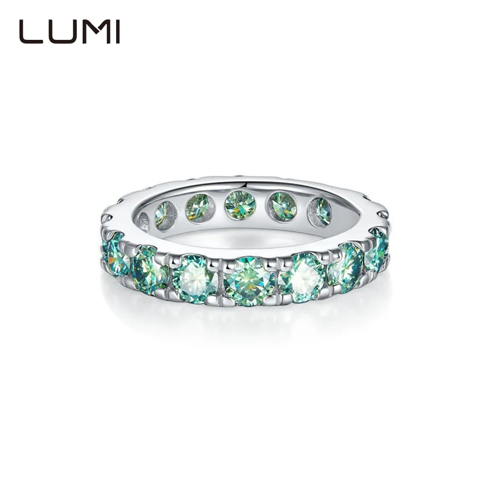 

4 мм 16 шт. полностью оригинальное синее муассанит S925 серебряное кольцо ювелирные изделия для унисекс вечерние юбилейные украшения на день рождения подарок