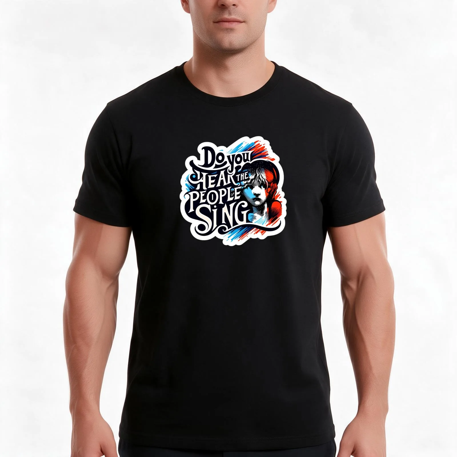 Les Miserables Do You Hear The People Sing? T-Shirt, Summer Casual Cotton Tee, Oversized Streetwear Tops, Vintage Graphic Print