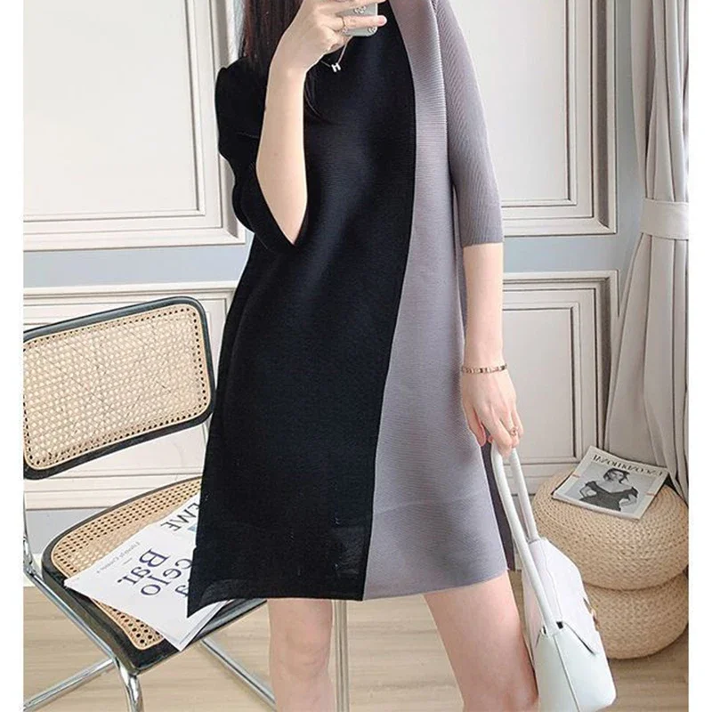 فستان مطوي فساتين سهرة أنيقة للنساء صيفي فاخر من قطعة واحدة لحفلات الزفاف للضيوف جديد في الفستان