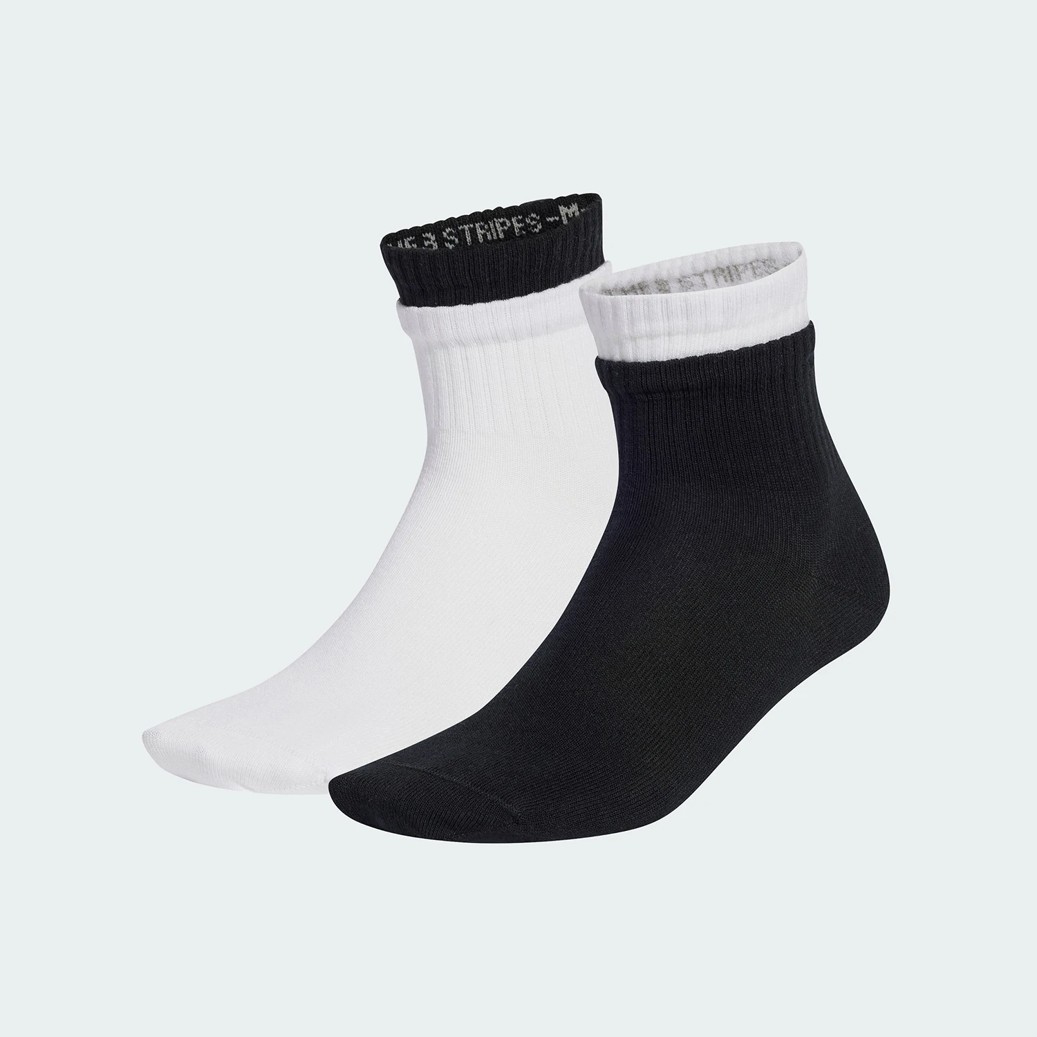 

Adidas genuine clover men's and women's fake two-piece mid tube socks set JC8620