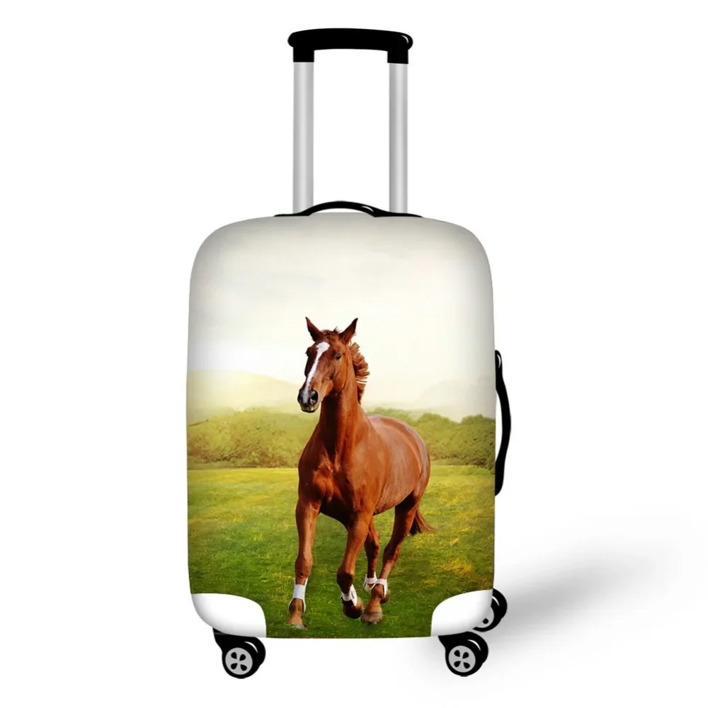 Horse print Travel Suitcase Protective Cover Safe Travel Accessories Elastic Luggage Dust Cover Apply to 18''-30'' Suitcase