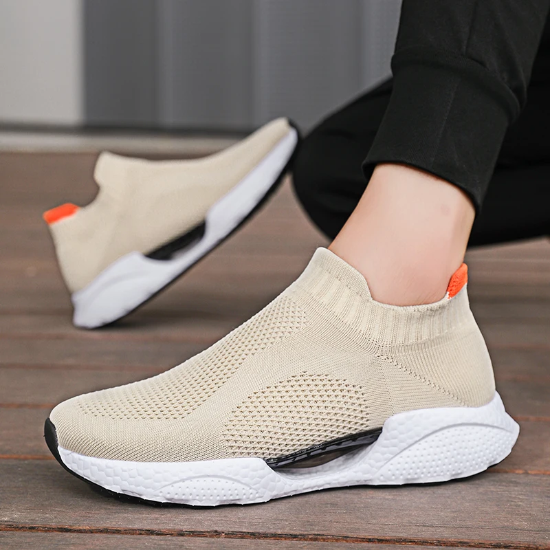 Men's Jogging Shoes, Breathable Mesh Fabric, Lightweight Men's Sports Shoes, Men's Casual Walking Shoes, Sizes 39-46