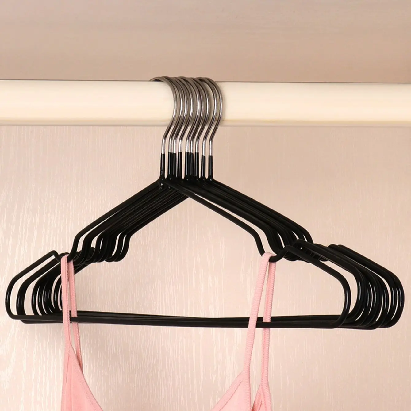 10pcs non-slip drying metal hanger