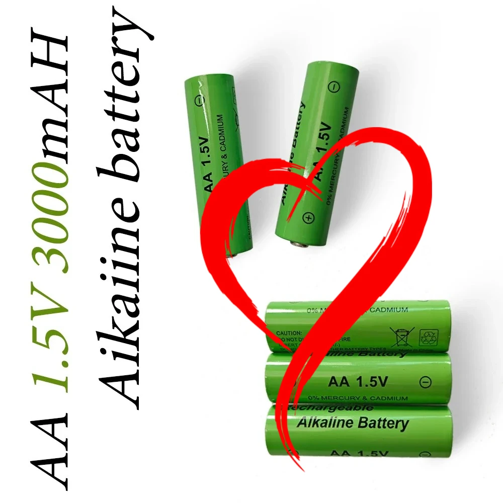 

Rechargeable Alkaline Battery AA 1.5V 3000mAh/1.5V Flashlight Toys Watch MP3 Player Replace Battery
