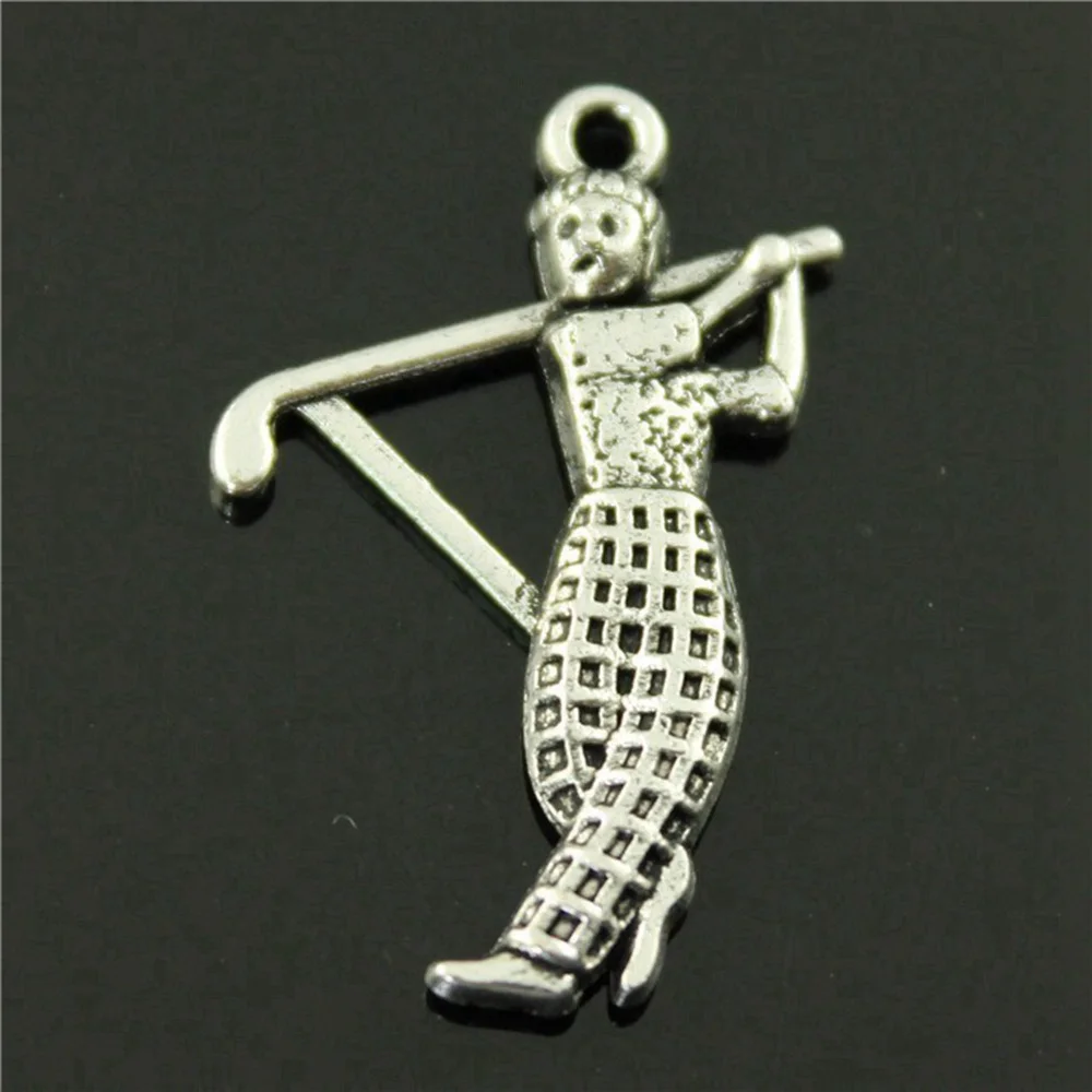 Unusual Athlete Charms Pendant Women'S Jewellery Massive Fittings