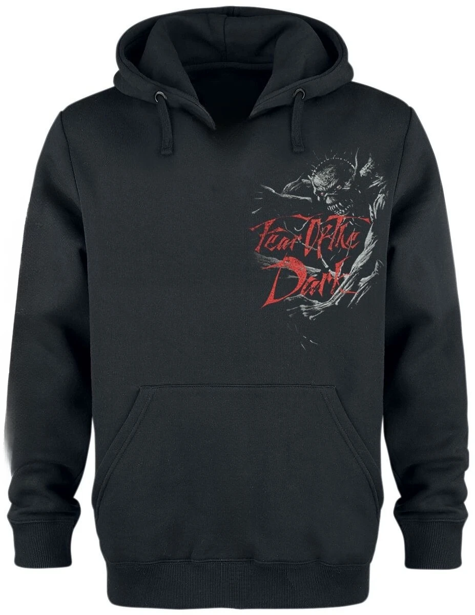 خوف من الظلام _ سترة Iron Maiden بقلنسوة لخريف وشتاء 2026 فاخرة راقية لكل من الرجال والنساء Y2k #2