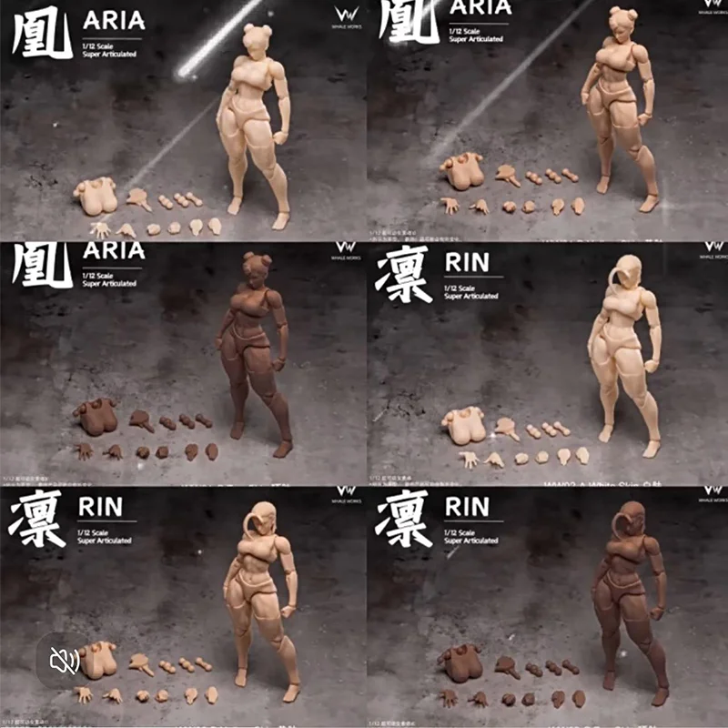 

In Stock Ww01 Ww02 1/12 Scale Female Soldier Aria Super 3 Color Flexible Body Mobile Eyes Version For 6-Inches Action Figure Toy