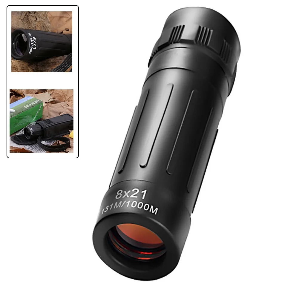 Optical BAK4 Telescope Outdoor Field Glasses Monocular Telescope Clear View Portable Film Hunting HD Magnification 8X Telescope