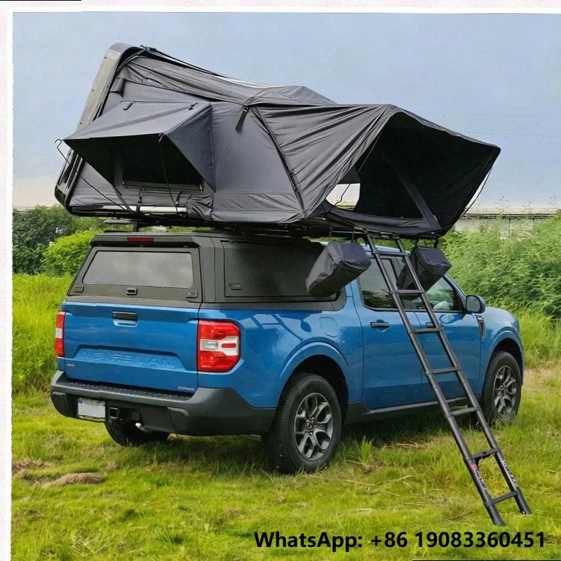 High Quality New Design Roof Top Tent ABS Shell Aluminum Honeycomb Panel Tent for  F150 Ranger Tacoma