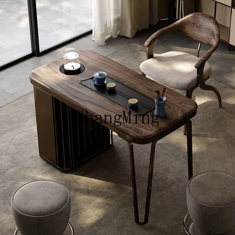 

CL new Chinese-style small apartment household balcony office living room luxury stone tea table