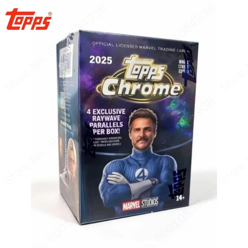 

2025 TOPPS Marvel Cinema Chrome Value Box Glossy Chrome Cards Classic MCU Heroes Iron Man Thor Captain America Collectible Gift
