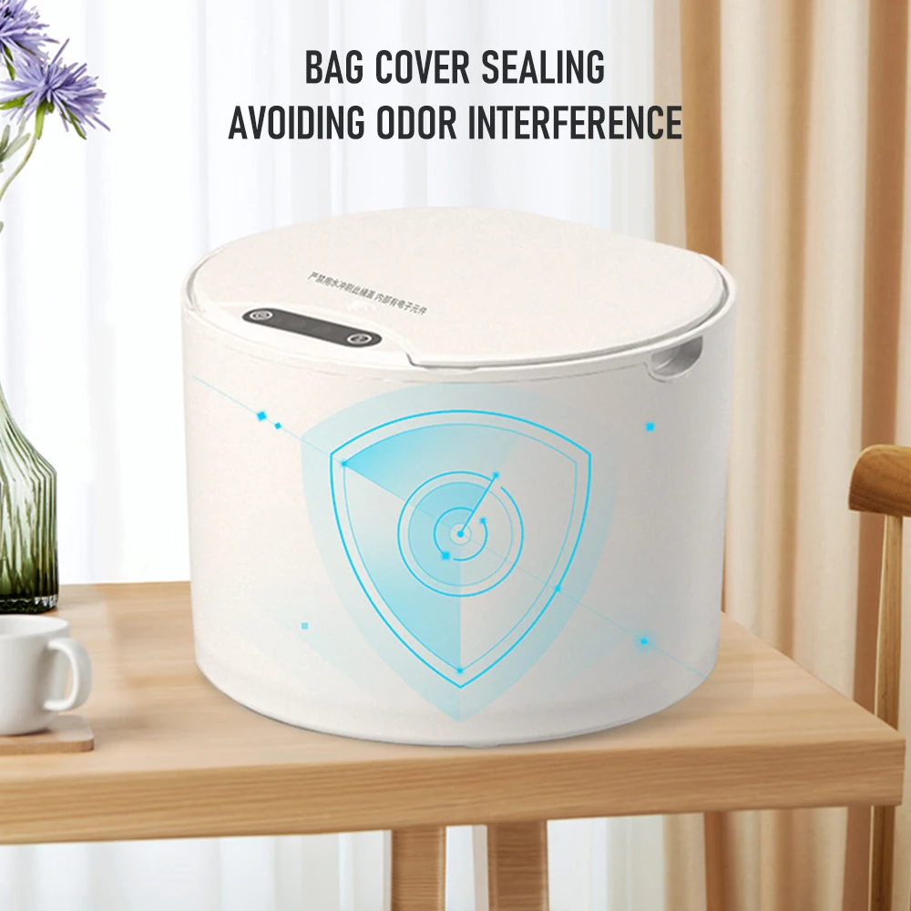 Automatic Sensor Trash Can 5L Clamshell Narrow Type Cleat Household Living Room Desktop Smart Inductive Garbage Can FUT165