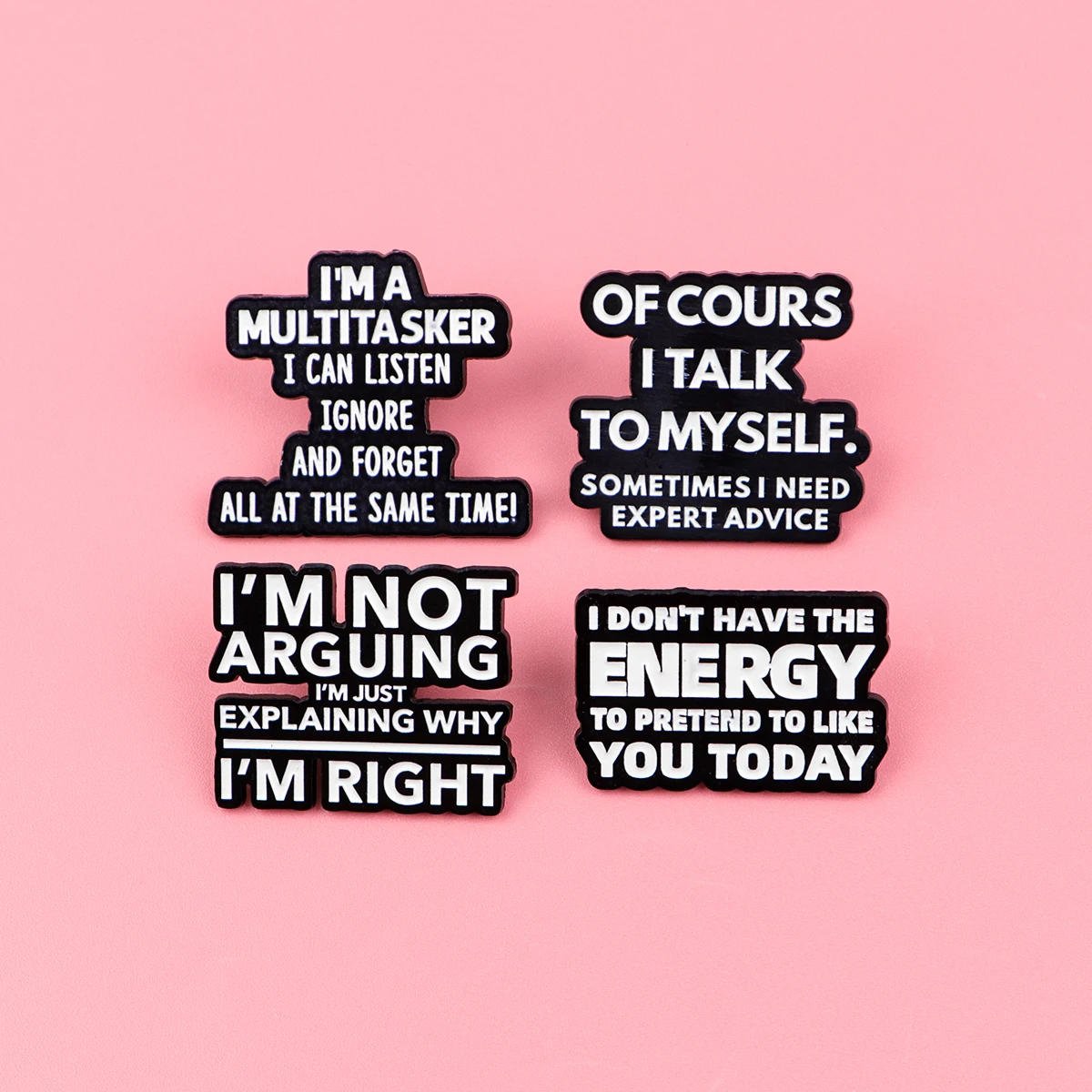 الطاقة الاقتباسات المينا دبوس الكرتون شارات الكبار بروش التلبيب دبابيس للقبعات حقائب الظهر الملابس وشاح مجوهرات هدايا للأصدقاء #3