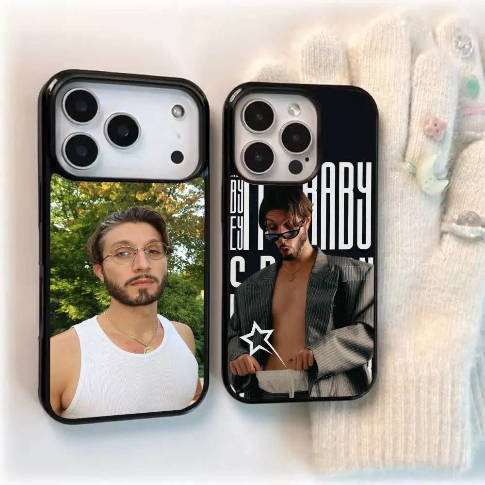 bbno$ Shockproof Soft Black Cell Phone Cover, Fit for iPhone 11,12,13,14,15,16,17,Pro,Max,Plus,X,XS,SE4,Mini