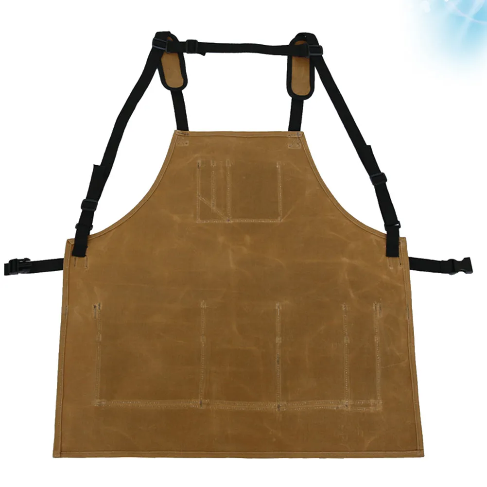 

1Pcs Waterproof and Abrasion Resistant Apron Heavy Duty Kitchen Cooking Apron for Chefs Bartenders Restaurant Hotel Staff Khaki