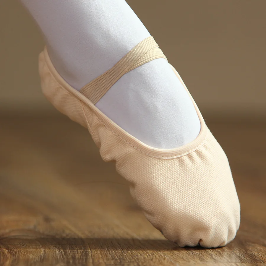 New Canvas Stretch Jazz Dance Shoes for Women Ballet Dancing Teachers's Excercise  Without Drawstring