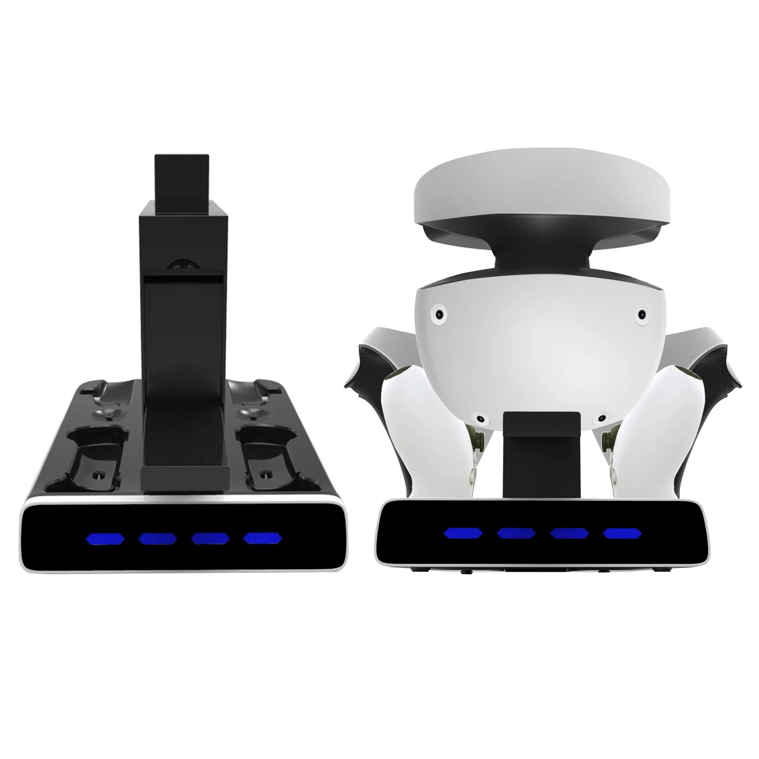 For PS VR2 handle charging base VR helmet storage stand VR2 multi-function charger PS5 handle charging base with display light